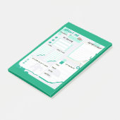 Mein Grün Post-it Klebezettel (angewinkelt)