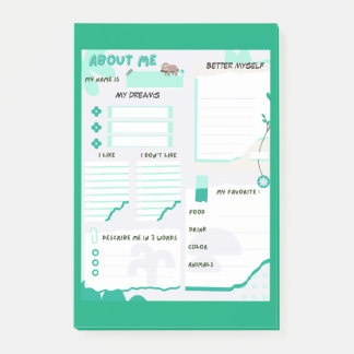 Mein Grün Post-it Klebezettel