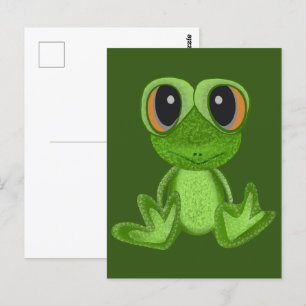 Mein grüner Frosch-Freund Postkarte