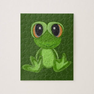 Mein grüner Frosch-Freund Puzzle