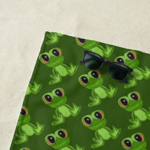 Mein grüner Froschfreund Strandtuch