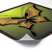 Mein grüner Schmetterling Poster (Ecke)