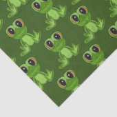 Mein grünes Froschfreundepapier Seidenpapier (Detail)