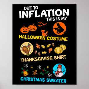Mein Grusel-Halloween-Erntedankfest-hässliches-Wei Poster