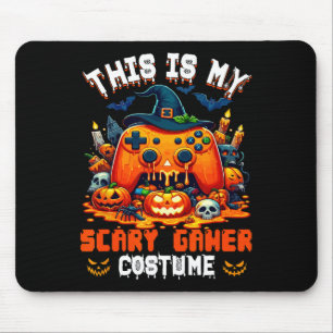 Mein gruseliger Gamer-Kostüm-Halloween-Game-Contro Mousepad