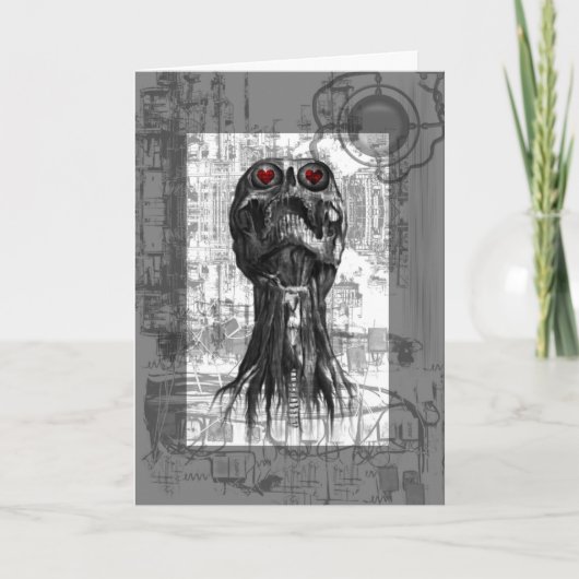 Mein gruseliger Valentinsgruß Feiertagskarte (Vorderseite)