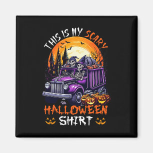 Mein gruseliges Halloween-Shirt lustige Skelette a Magnet
