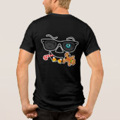 Mein Gruselmodus - Auf Dunkel Tri-Blend Shirt (Rückseite)