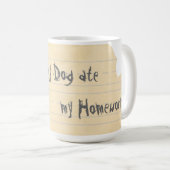 Mein GWP hat meine Hausaufgaben Kaffee Tasse geges (VorderseiteRechts)