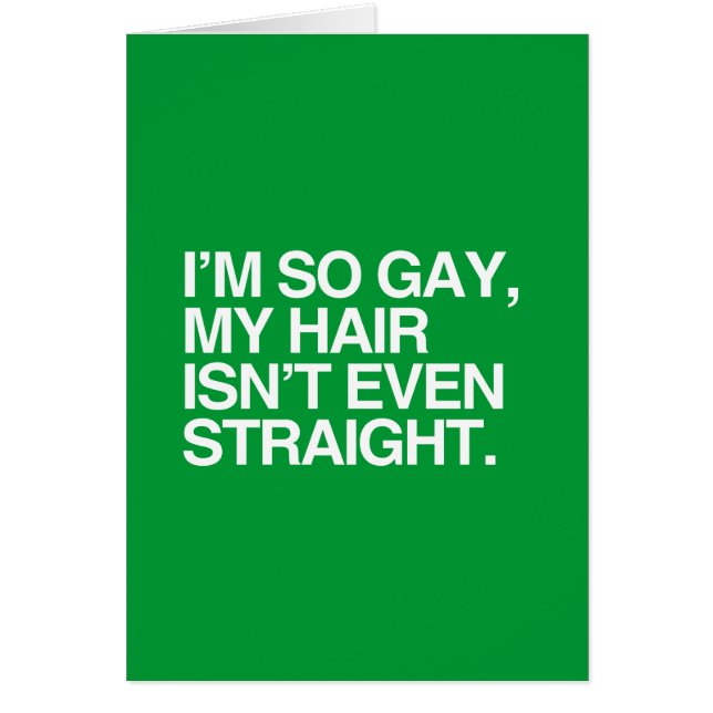 MEIN HAAR IST NICHT EINMAL GERADE (Vorne)