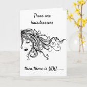 MEIN *HAIRDRESSER IST EINE MAGICIAN* HAPPY BIRTHDA KARTE (Gelbe Blume)