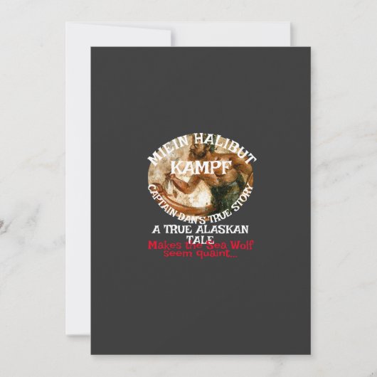 Mein Halibut Kampf a true Alaskan Tale Einladung (Vorderseite)