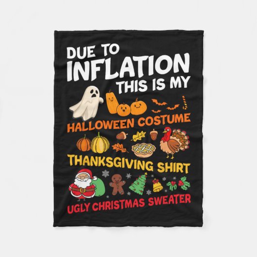 Mein Halloween-Erntedank Weihnachtskostüme Männer  Fleecedecke (Vorderseite)