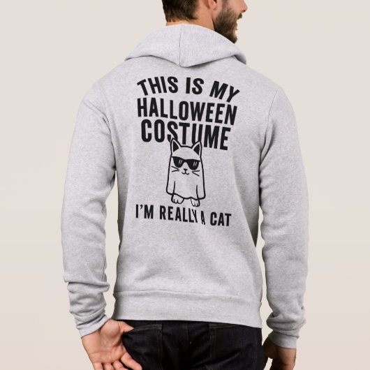 Mein Halloween-Kostüm: Eine Katze Hoodie (Rückseite)