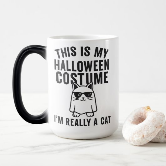 Mein Halloween-Kostüm: Eine Katze Verwandlungstasse (Mit Donut)