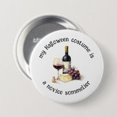 Mein Halloween-Kostüm ist ein Novice Sommelier, ei Button (Vorne & Hinten)