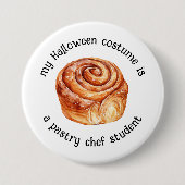 Mein Halloween-Kostüm ist Konditorlehrer Button (Vorderseite)