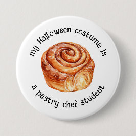 Mein Halloween-Kostüm ist Konditorlehrer Button