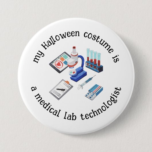 Mein Halloween-Kostüm ist Medizinischer Labrador-T Button (Vorderseite)