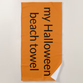 mein Halloween Strandtuch (Vorderseite)