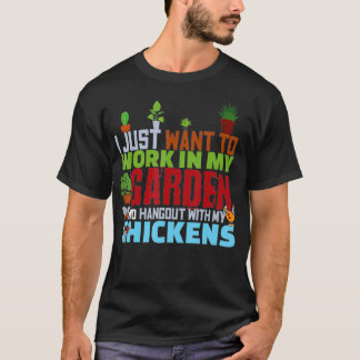 Mein Hangout Garden Meine Hühner T-Shirt