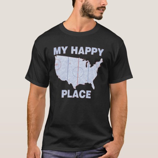 Mein Happy Place Hockey T-Shirt (Vorderseite)