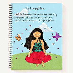 Mein Happy Place Spiral Notebook Notizblock