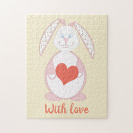 Mein Hase, Cartoon Bunny. Puzzle