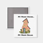 Mein Haus, das Magnet meiner Geschäftsordnung (Vorderseite/Rückseite)