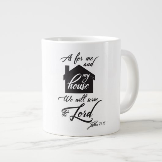 Mein Haus - Extra-große Tasse (Vorderseite Rechts)