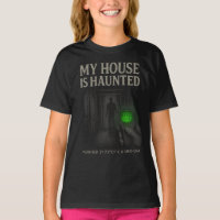 Mein Haus ist Spuk Jugendlicher-T - Shirt (Schwarz