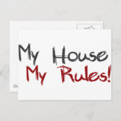 Mein Haus Postkarte (Vorne/Hinten)