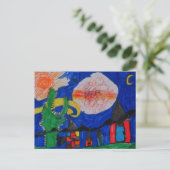 Mein Haus Postkarte (Stehend Vorderseite)