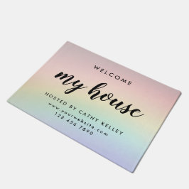 Mein Haus Real Anwesen Rainbow Realtor Doormat Fußmatte