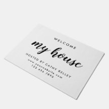 Mein Haus Real Anwesen White Realtor Doormat