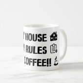 Mein Haus regelt meine Kaffee-Tasse Kaffeetasse (VorderseiteRechts)