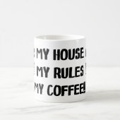 Mein Haus regelt meine Kaffee-Tasse Kaffeetasse (Mittel)