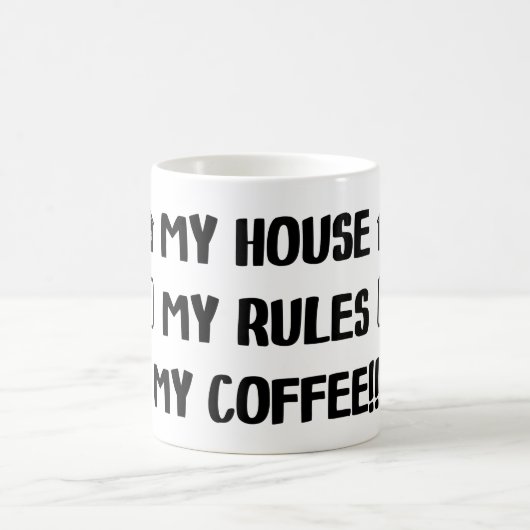 Mein Haus regelt meine Kaffee-Tasse Kaffeetasse (Mittel)