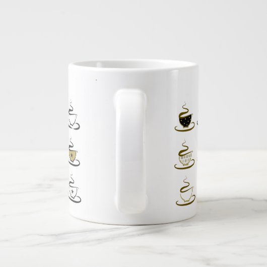 Mein Haus regiert meinen Kaffee Jumbo-Tasse (Rückseite)