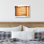 MEIN HAUS WIRD DIE LORD-Plakatwerbung bedienen. Leinwanddruck (Insitu (Schlafzimmer))