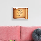 MEIN HAUS WIRD DIE LORD-Plakatwerbung bedienen. Leinwanddruck (Insitu (Wohnzimmer))