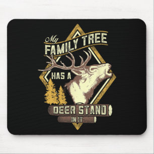 Mein Hausbaum hat einen Hirschständer darin - Hirs Mousepad