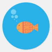 Mein Haustier Goldfish Runder Aufkleber (Vorderseite)