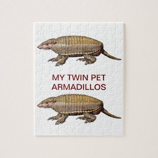 Mein Haustier-Gürteltier - niedlich u. Cuddly - Puzzle (Vertikal)