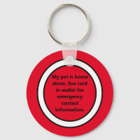 Mein Haustier ist allein rot Zuhause