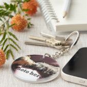 Mein Haustier ist alleinFoto-Schlüsselanhänger des Schlüsselanhänger (Vorderseite rechts)