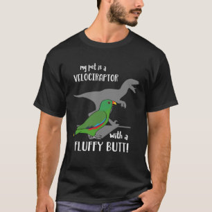 Mein Haustier ist ein Velociraptor mit einem flaus T-Shirt