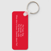 Mein Haustier ist Zuhause allein Schlüsselanhänger (Rückseite)