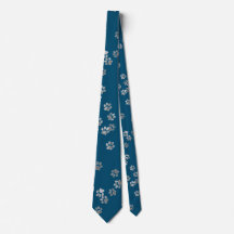 Mein Haustier Pawprints Neck Tie