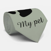 Mein Haustierfingerabdruck Krawatte (Gerollt)